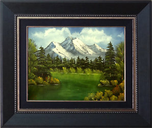 &Ouml;L Malkurs nach Bob Ross - Gr&uuml;ner See