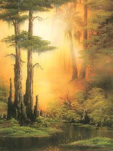 Ölmalkurs nach Bob Ross - Cypress Swamp