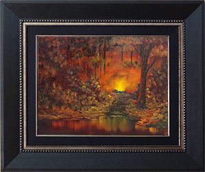 &Ouml;l Malkurs nach Bob Ross - Campfire