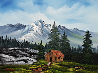 Malkurs nach Bob Ross - Spectacular View