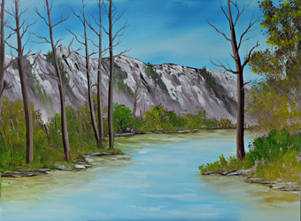 &Ouml;L Malkurs nach Bob Ross - Arizona Splendor