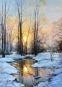 &Ouml;l Malkurs - Morning Reflection